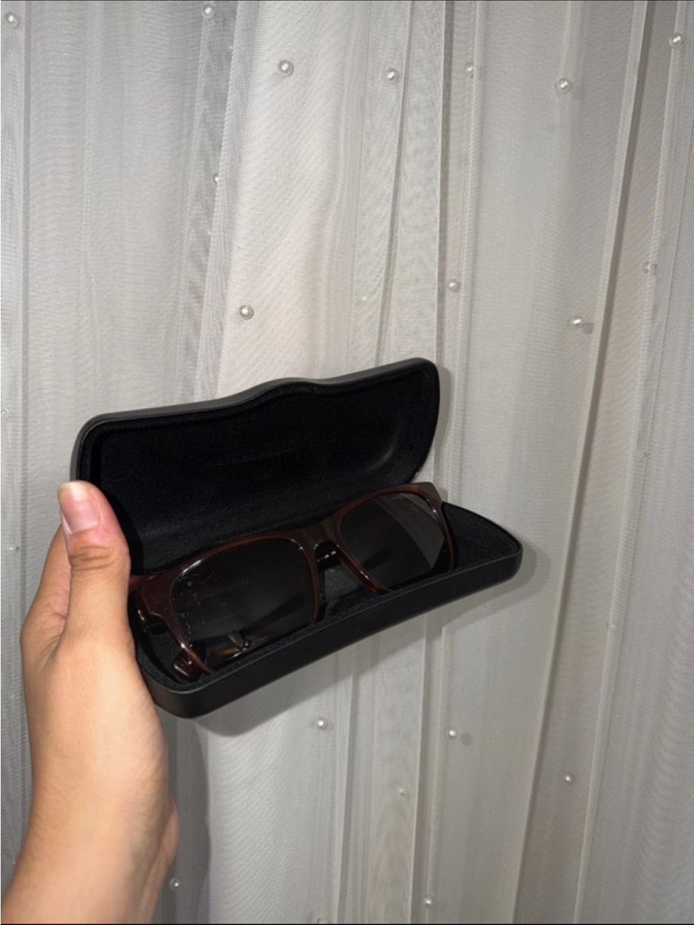 Banana Republic Brown Sunglasses with Black Hard Case